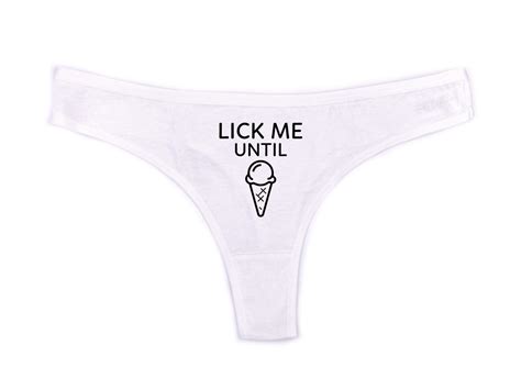 Lick Me Until I Scream Thong Oral Sex Panties Underwear Anniversary Honeymoon Ebay