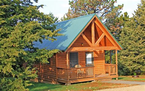 Camp In Comfort At This Kansas Log Cabin Campground