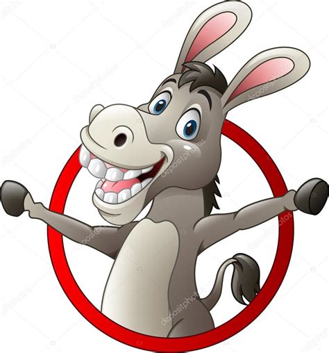 Cartoon Funny Donkey — Stock Vector © Dreamcreation01