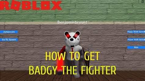 How To Get Badgy The Fighter Badge Red Badgy Morph In Roblox Piggy