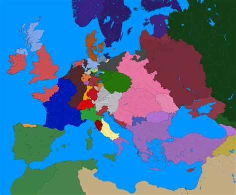 Alternate Europe 1850 Imaginarymaps