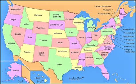 Mapa Politico De Estados Unidos Con Nombres Archivo Imagenes Images Reverasite