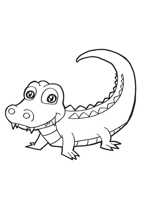 Coloring Pages Free Printable Alligator Coloring Pages For Kids