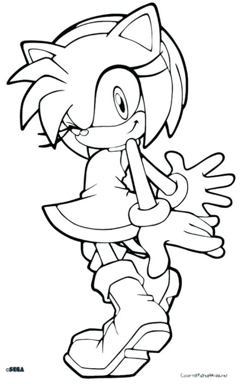 Sonic Amy Coloring Pages At Getdrawings Free Download