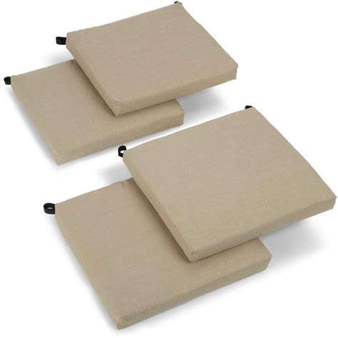 20 Inch By 19 Inch Spun Polyester Chair Cushion Set Of Four Color