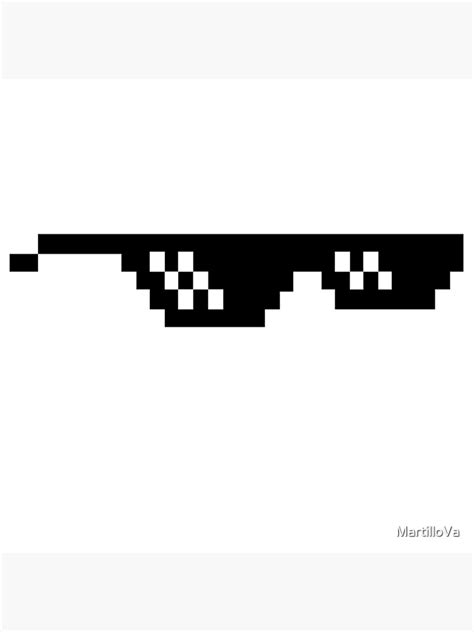 Pixel Glasses Deal With It Meme Poster For Sale By Martillova Redbubble