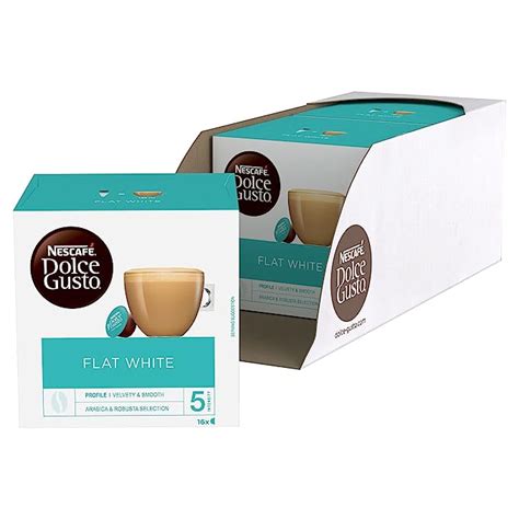 NescafÉ Dolce Gusto Flat White Coffee Pods 16 Capsules Pack Of 3