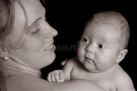 Mother And Baby Stock Photo Image Of Back Holds Daughter 335074