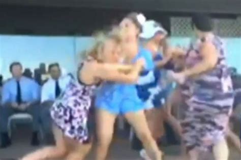 Incredible Ladies Day Brawl Caught On Camera As Women Pull Hair And