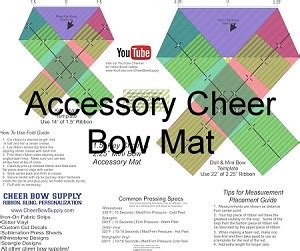 diy cheer bow long tail softball cheer bow template mat