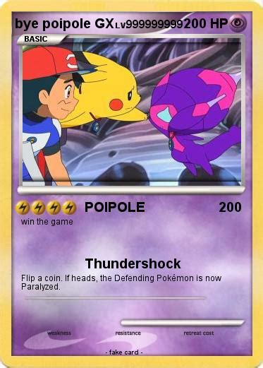 pokémon bye poipole gx poipole my pokemon card