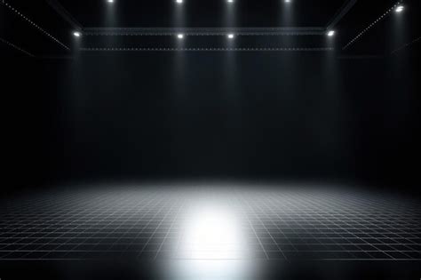 Premium Ai Image Futuristic And Clean Stage Blank Center Background