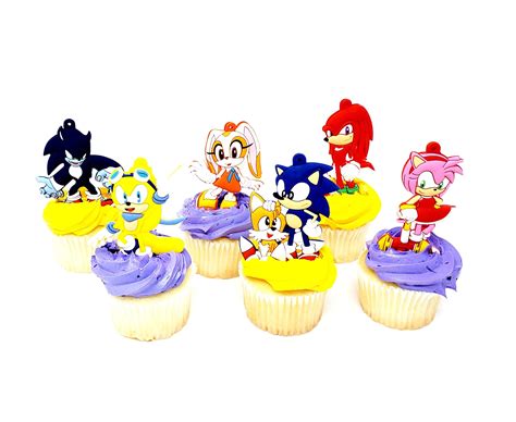 Buy Sonic Cake Cupcake Topper Set With Sonic Miles Amy Rose Werehog