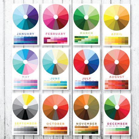 What color is a preflight and servicing record. fab find: 2015 colour wheel calendar | Color wheel art ...