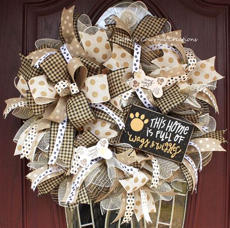 Dog Lover Wreath Dog Wreath Pet Wreath Pet Lover Wreath | Dog wreath, Pet wreath, Black wreath