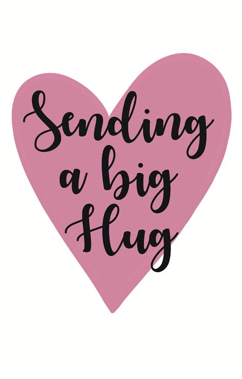 Sending a big hug thinking of you card | Etsy