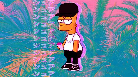 Search, discover and share your favorite bart trippy gifs. Vaporwave Bart Simpson Wallpaper : VaporwaveArt