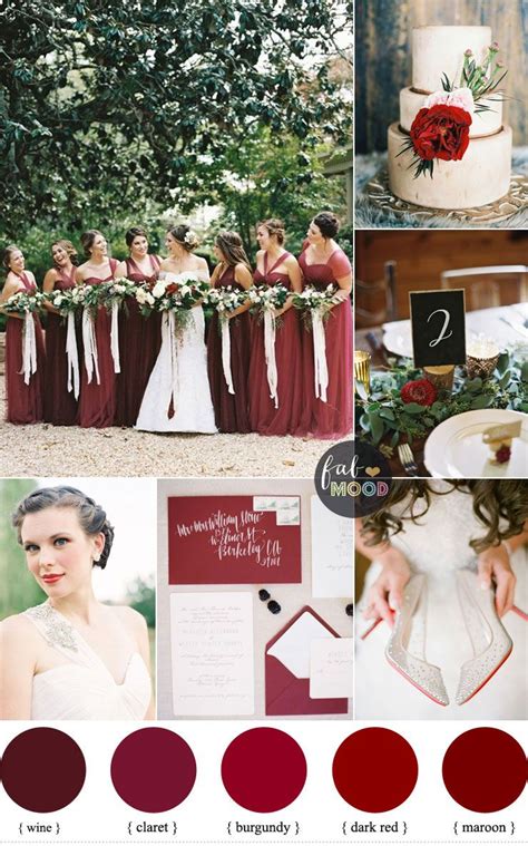 Winter Wedding Color Palette Red Wedding Theme Winter Wedding Colors