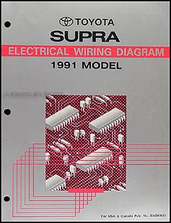 1991 Toyota Supra Wiring Diagram Manual Original