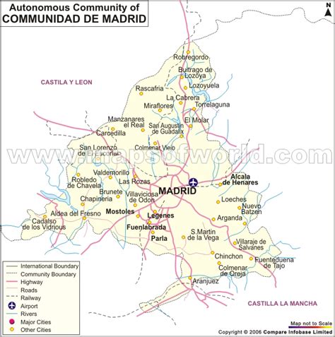 Madrid Region Map