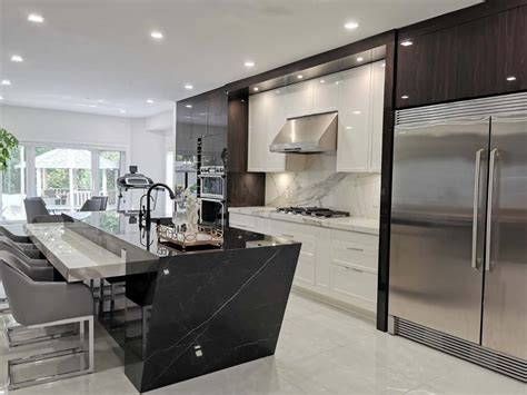 Modern Kitchen With Special Design Hood Fengfa Kitchen Cabinets
