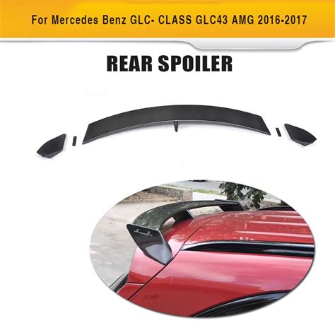 Glc Class Carbon Fiber Rear Roof Spoiler Wing For Mercedes Benz X