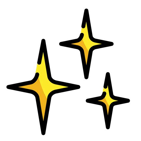 Emoji Sparkles Clip Art