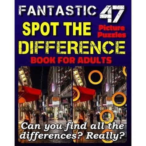 Spot The Differences Fantastic Spot The Difference Book For Adults