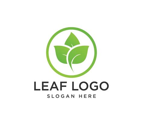 Premium Vector Simple Leaf Logo Design Template