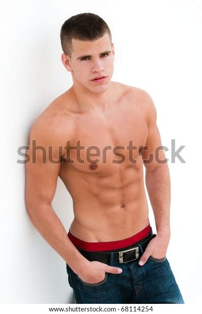 Стоковая фотография 68114254 sexy male model topless shutterstock