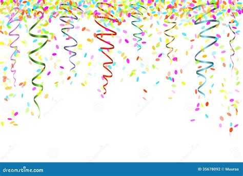 Falling Confetti Stock Vector Illustration Of Party 35678092