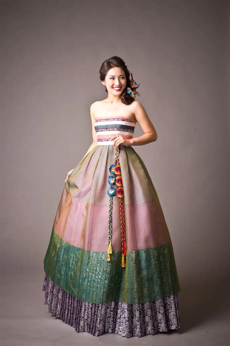 Modern Hanbok Leehwa Wedding Korean Traditional Dress Traditional