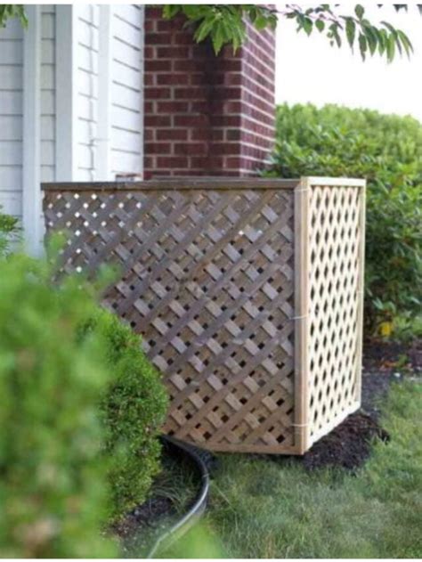 Diy Outdoor Air Conditioner Screen With Lattice Story Remodelaholic