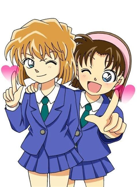 Haibara And Ayumi Detective Conan And Magic Kaito Amino