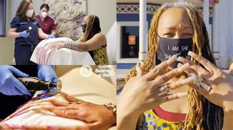 Woman With Guinness World Record For Longest Fingernails Cuts Them After Nearly 30 Years Photos