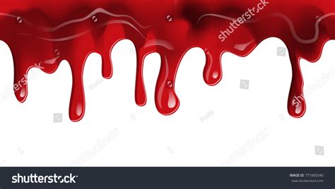 Dripping Seamless Blood Flow Liquid Drip Stock Illustration Shutterstock
