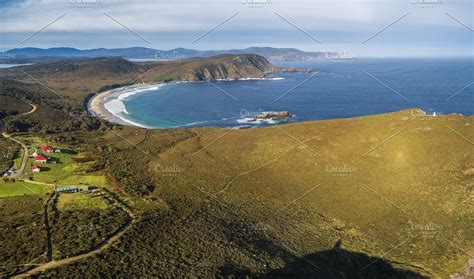 View Of South Bruny National Park Containing Bruny Island Coastline