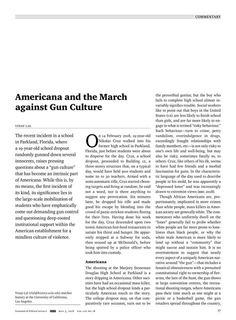 pdf americana and the march against gun culture