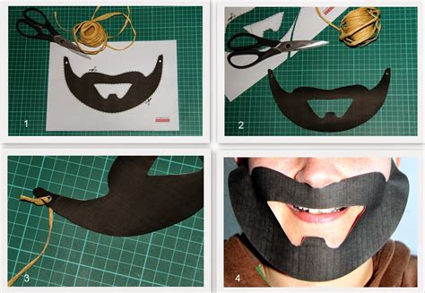 Creative Kreativ Hobby Free Printable Beard Mask Ingyenesen