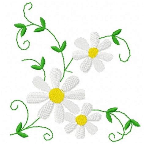 Daisy Flowers Embroidery Designs Machine Embroidery Designs At