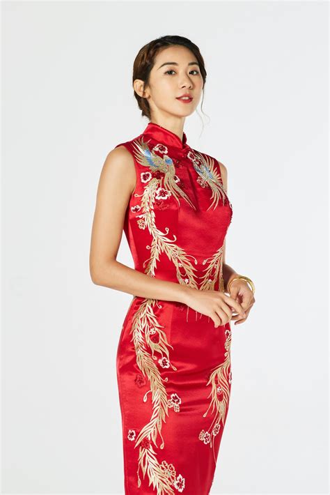 Modern Chinese Wedding Dress Phoenix Silk Cheongsam And Qipao East Meets Dress Phoebe