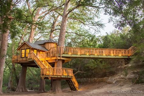 Texas is home to vast expanses and lush forests brimming with wildlife. Treehouse Utopia: Texas Hill Country Retreat — Nelson ...