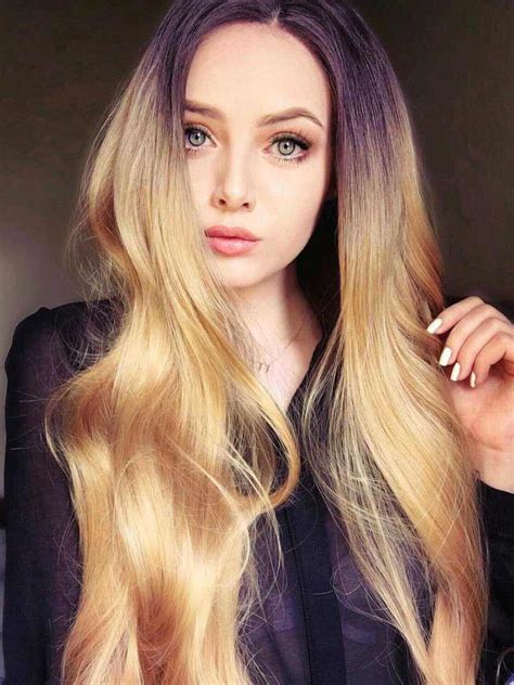 Celebrities with honey blonde hair that will inspire your next hair color. 24 Blonde Ombre Wavy Synthetic Lace Front Wig-edw1017