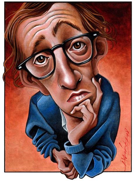 Woody Allen Funny Caricatures Celebrity Caricatures Best Movies List