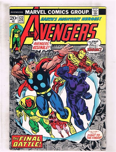 Lot Of 3 Avengers Marvel Comic Books 122 123 124