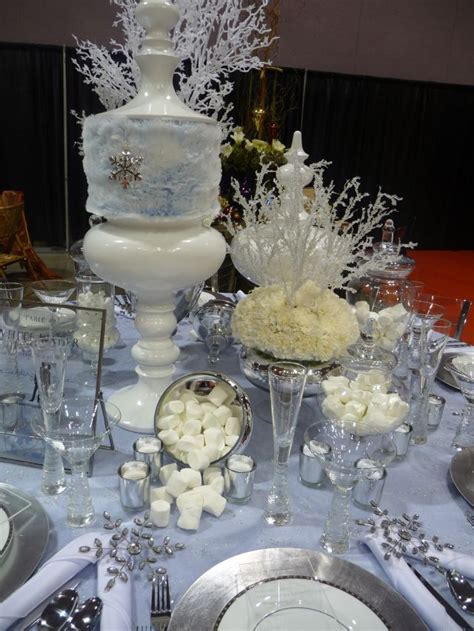 Blue Winter Wedding Tablescapes Hhm Holiday Guide Hhm Holiday