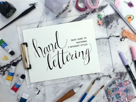 Hand Lettering Quick Guide To Mastering 3 Different Styles Voni Lim