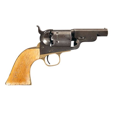 Colt Model 1851 Navy Percussion Revolver Period Belly Gun With Ivory