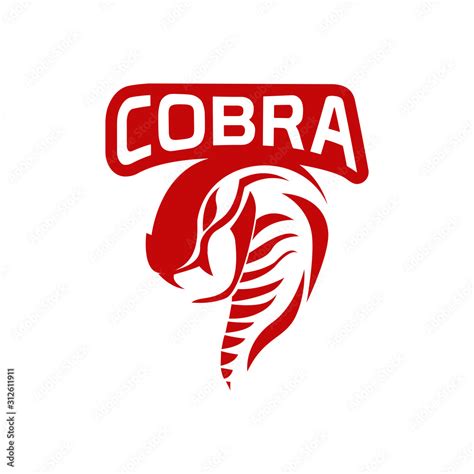 King Cobra Logo Template Design Vector Illustration Stock Vector