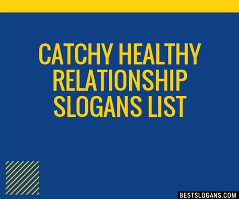 30 Catchy Healthy Relationship Slogans List Taglines Phrases And Names